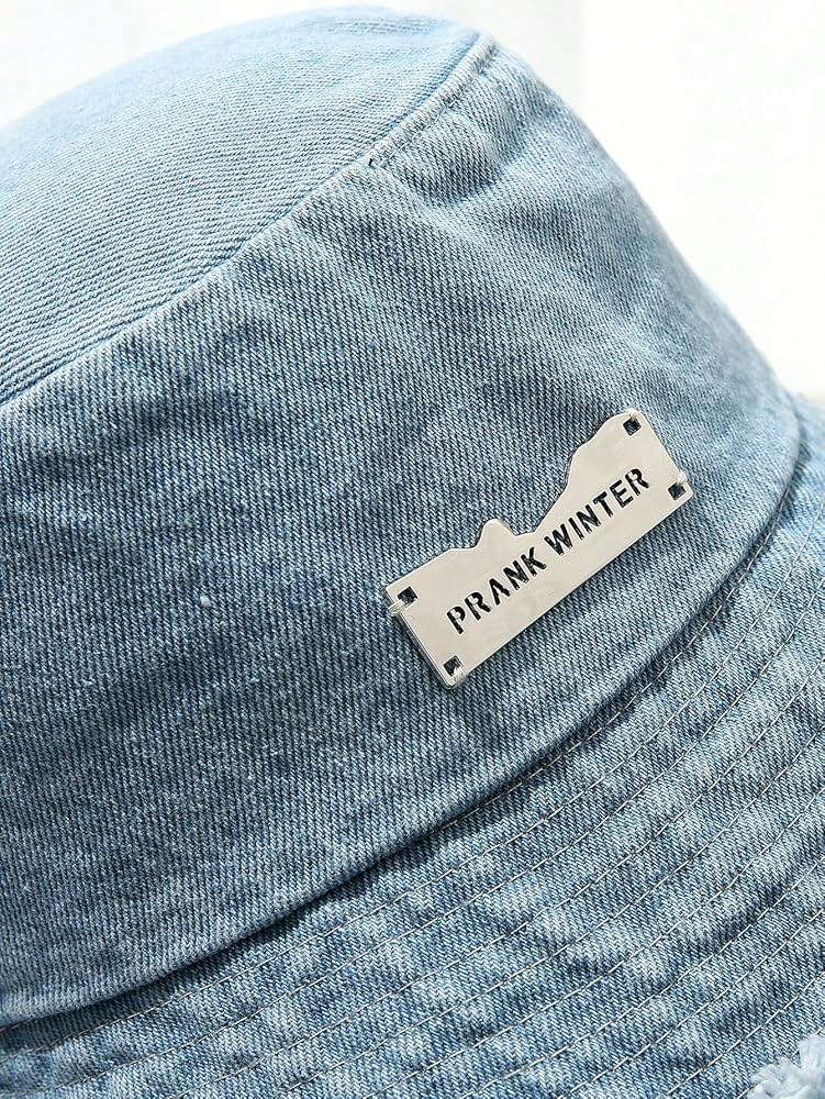 Amazon.com: Verdusa Women's Denim Bucket Hat Washed Packable
